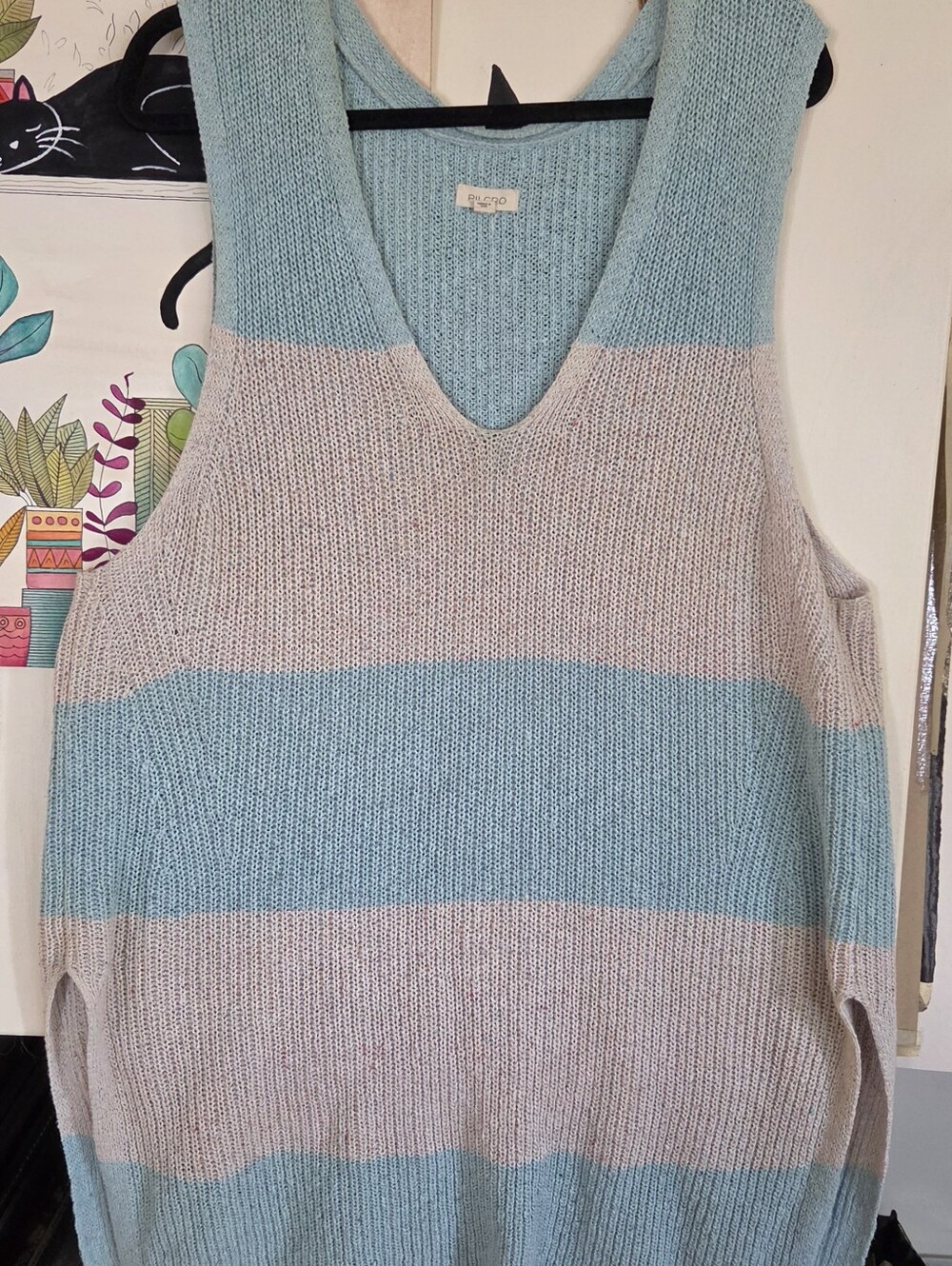 Pilcro By Anthropologie Striped V-Neck Sweater Vest